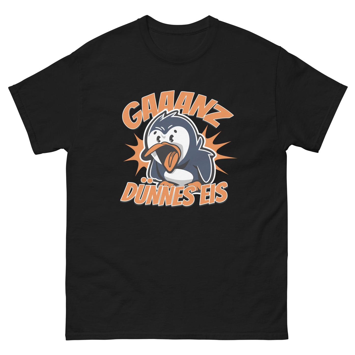 Pinguin überrascht